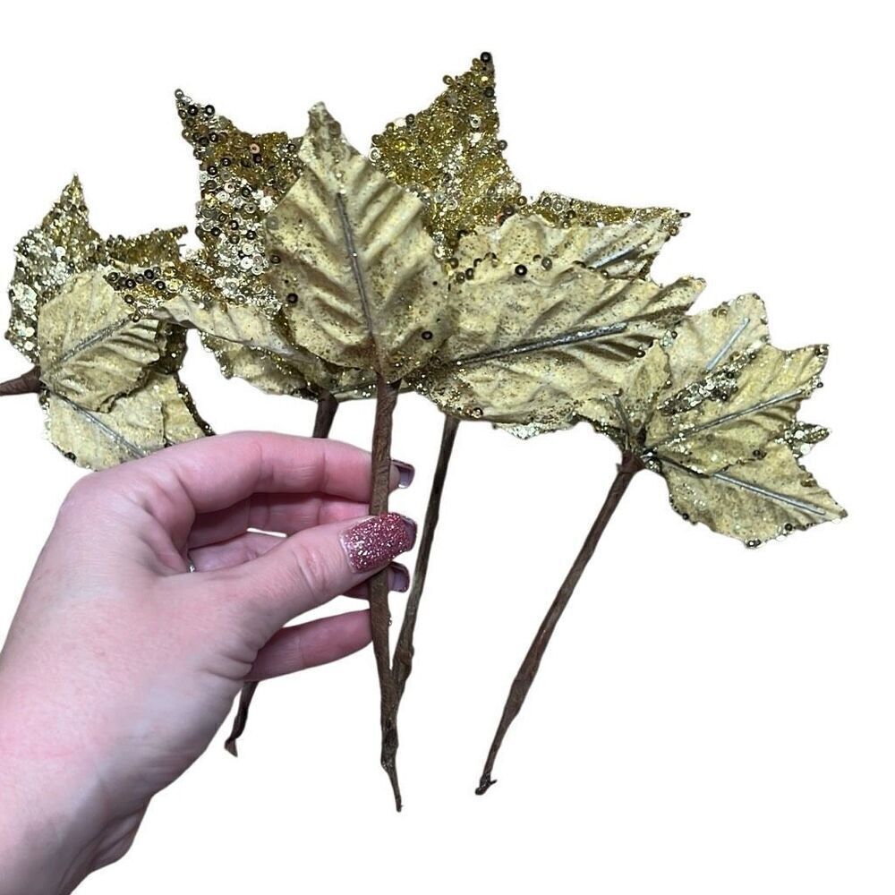 Christmas Poinsettia Picks